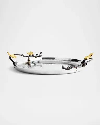 Michael Aram Gold Orchid Round Tray | Thumbnail 2