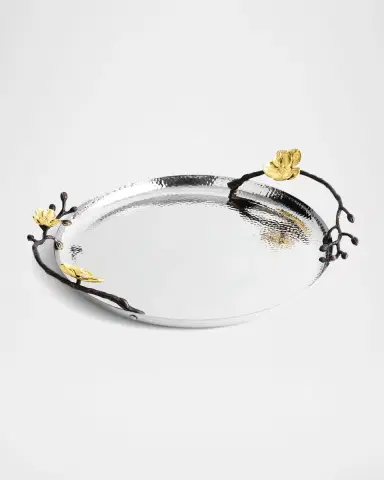 Michael Aram Gold Orchid Round Tray | Thumbnail 3