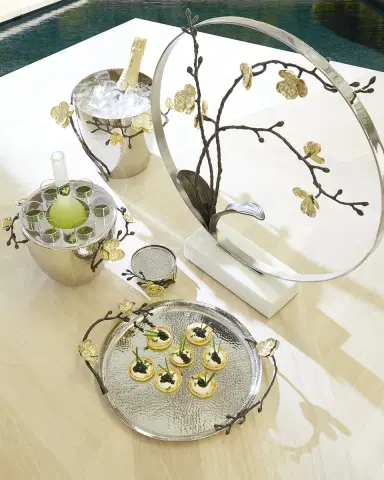 Michael Aram Gold Orchid Round Tray | Thumbnail 5