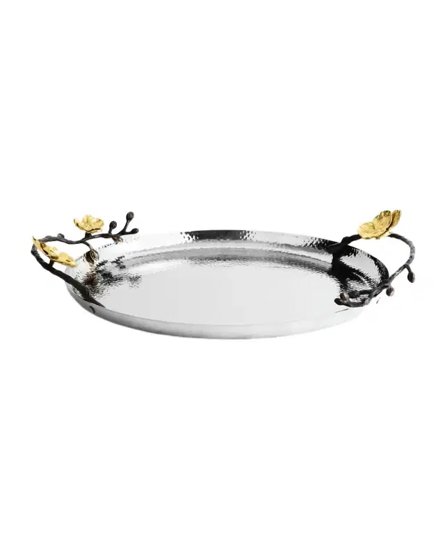 Michael Aram Gold Orchid Round Tray
