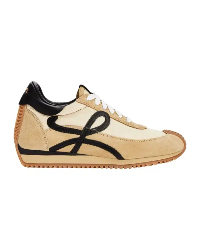 Flow Runner Suede and Leather Sneakers
