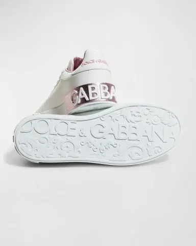 Dolce & Gabbana Portofino Bicolor Logo Low-Top Sneakers | Thumbnail 4 Dolce & Gabbana Portofino Bicolor Logo Low-Top Sneakers | Thumbnail 4