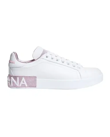 Dolce & Gabbana Portofino Bicolor Logo Low-Top Sneakers | Thumbnail 1 Dolce & Gabbana Portofino Bicolor Logo Low-Top Sneakers | Thumbnail 1