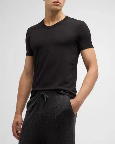 Tom Ford Men's Cotton Stretch Jersey T-shirt | Thumbnail 4