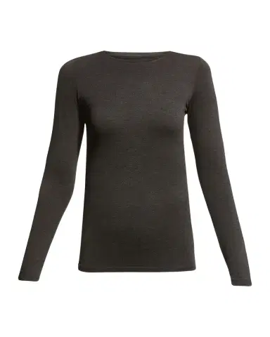 Majestic Filatures Soft Touch Flat-Edge Long-Sleeve Crewneck Top | Thumbnail 1