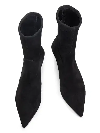 Stuart Weitzman Women's Vinnie 50MM Suede Boots - Black - Size 9.5 | Thumbnail 4 Stuart Weitzman Women's Vinnie 50MM Suede Boots - Black - Size 9.5 | Thumbnail 4