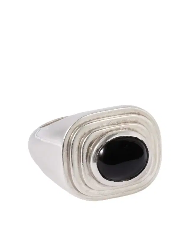 Le Sundial The Deco Silver Onyx Ring