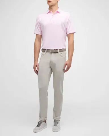 Peter Millar Men's Jubilee Stripe Stretch-Jersey Polo Shirt | Thumbnail 2 Peter Millar Men's Jubilee Stripe Stretch-Jersey Polo Shirt | Thumbnail 2