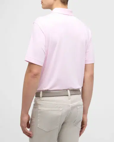 Peter Millar Men's Jubilee Stripe Stretch-Jersey Polo Shirt | Thumbnail 3 Peter Millar Men's Jubilee Stripe Stretch-Jersey Polo Shirt | Thumbnail 3