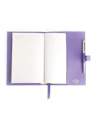ROYCE New York Monogrammed Leather Executive Journal with Rollerball Pen | Thumbnail 2