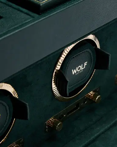 Wolf British Racing Triple Watch Winder with Storage | Thumbnail 4 Wolf British Racing Triple Watch Winder with Storage | Thumbnail 4