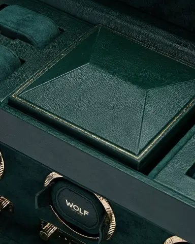 Wolf British Racing Triple Watch Winder with Storage | Thumbnail 6 Wolf British Racing Triple Watch Winder with Storage | Thumbnail 6