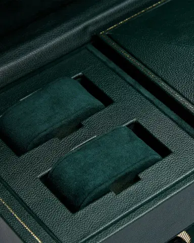 Wolf British Racing Triple Watch Winder with Storage | Thumbnail 7 Wolf British Racing Triple Watch Winder with Storage | Thumbnail 7