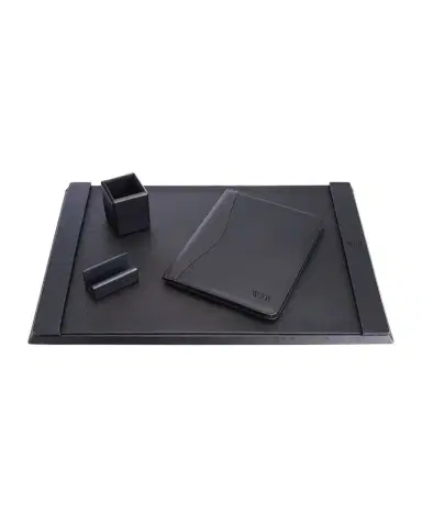 ROYCE New York Monogrammed Leather Executive Portfolio & Desk Accesory Set, Personalized | Thumbnail 1 ROYCE New York Monogrammed Leather Executive Portfolio & Desk Accesory Set, Personalized | Thumbnail 1