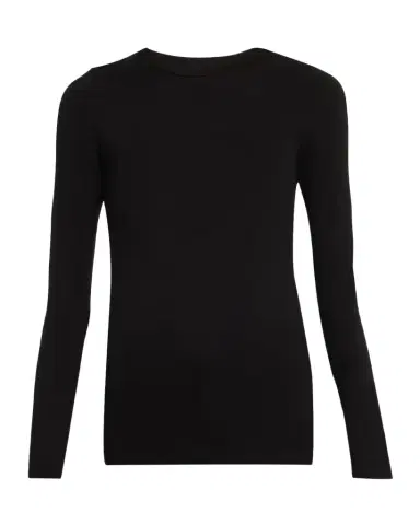 Majestic Filatures Soft Touch Flat-Edge Long-Sleeve Crewneck Top | Thumbnail 1