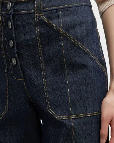 Cinq a Sept Benji Wide-Leg Denim Pants | Thumbnail 6