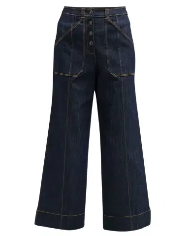 Cinq a Sept Benji Wide-Leg Denim Pants | Thumbnail 1