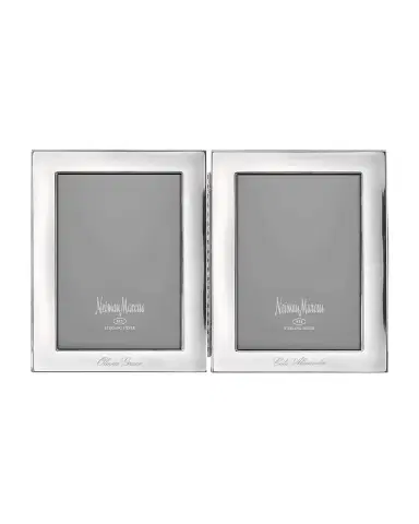 Cunill America Tiffany Plain Hinged Double Personalized Frame | Thumbnail 1 Cunill America Tiffany Plain Hinged Double Personalized Frame | Thumbnail 1