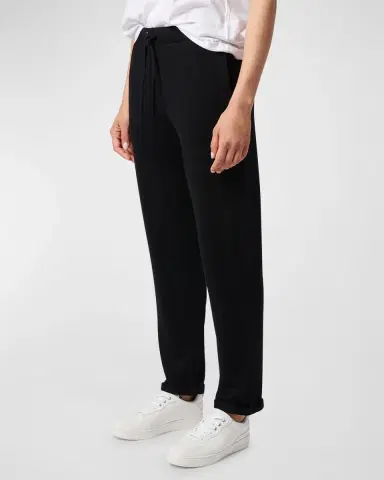 Majestic Filatures Drawstring French Terry Pants with Rolled Hem | Thumbnail 2