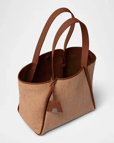 Akris Alexa Medium Raffia Tote Bag | Thumbnail 2