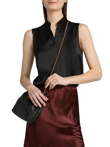 L'Agence Women's Phoebe Silk Sleeveless Blouse | Thumbnail 3 L'Agence Women's Phoebe Silk Sleeveless Blouse | Thumbnail 3