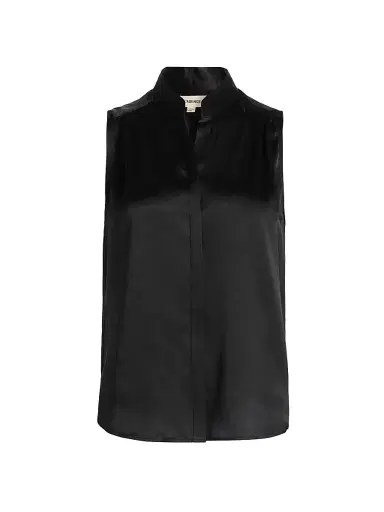 L'Agence Women's Phoebe Silk Sleeveless Blouse | Thumbnail 1 L'Agence Women's Phoebe Silk Sleeveless Blouse | Thumbnail 1