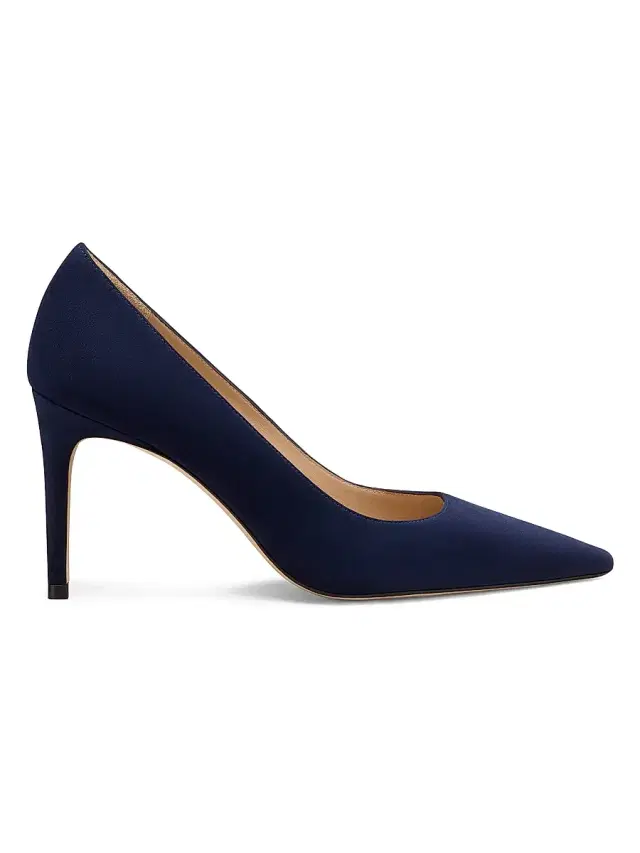 Stuart Weitzman Women's Stuart Power 85 85MM Suede Pumps - Nice Blue