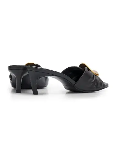 Cult Gaia Women's Amina 55MM Leather Kitten-Heel Sandals - Black - Size 11.5 | Thumbnail 3 Cult Gaia Women's Amina 55MM Leather Kitten-Heel Sandals - Black - Size 11.5 | Thumbnail 3