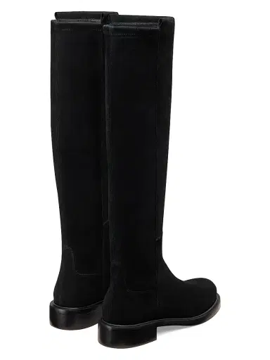 Stuart Weitzman Women's 5050 Gisele 30MM Suede Boots - Black | Thumbnail 3