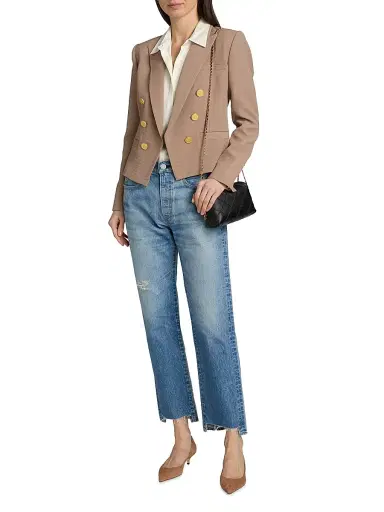 L'Agence Women's Brooke Double-Breasted Blazer | Thumbnail 2 L'Agence Women's Brooke Double-Breasted Blazer | Thumbnail 2