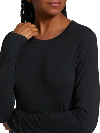rag & bone Women's Icons Luca Long-Sleeve Top - Black - Size Small | Thumbnail 6