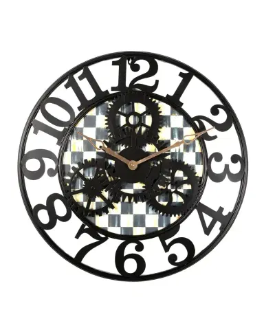 MacKenzie-Childs Courtly Check Small Farmhouse Wall Clock | Thumbnail 1
