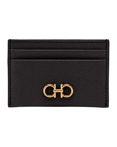 FERRAGAMO Gancini Leather Card Case | Thumbnail 1