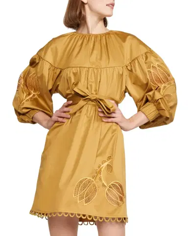 Cynthia Rowley Tulip Lace-Embroidered Dress | Thumbnail 2 Cynthia Rowley Tulip Lace-Embroidered Dress | Thumbnail 2