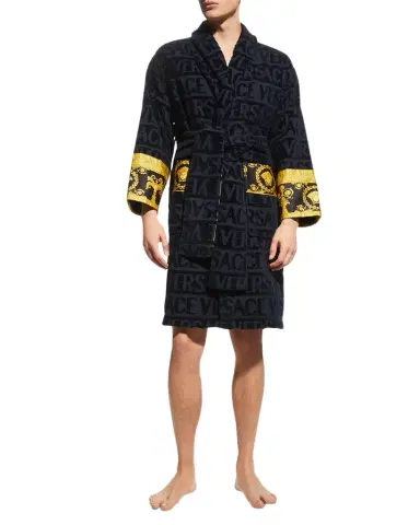 Versace Unisex Barocco Sleeve Robe | Thumbnail 1 Versace Unisex Barocco Sleeve Robe | Thumbnail 1