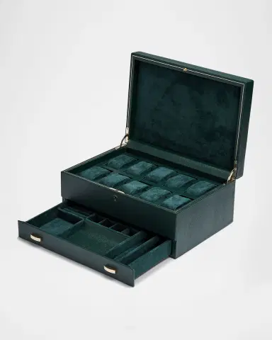 Wolf British Racing 10-Piece Watch Box with Drawer | Thumbnail 2 Wolf British Racing 10-Piece Watch Box with Drawer | Thumbnail 2