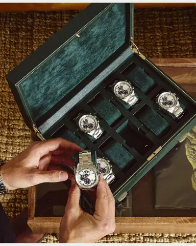Wolf British Racing 10-Piece Watch Box with Drawer | Thumbnail 5 Wolf British Racing 10-Piece Watch Box with Drawer | Thumbnail 5