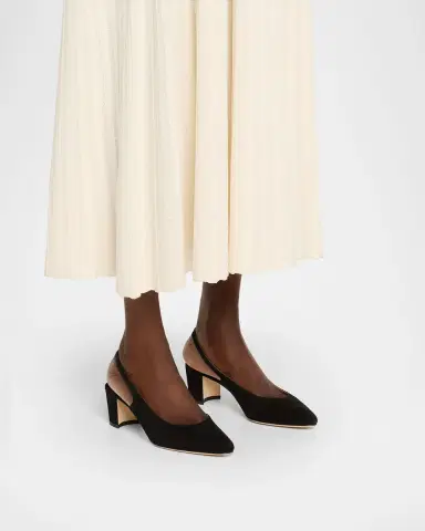 Manolo Blahnik 50mm Allurasa Suede Slingback Pump | Thumbnail 2