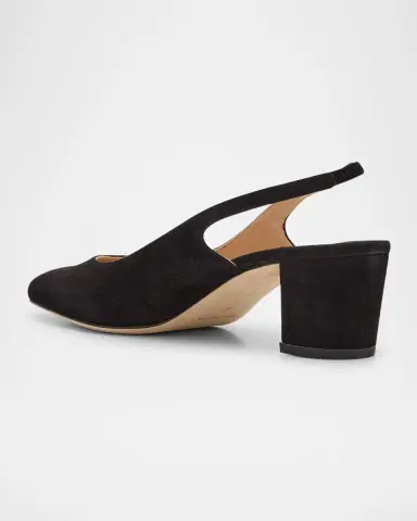 Manolo Blahnik 50mm Allurasa Suede Slingback Pump | Thumbnail 3