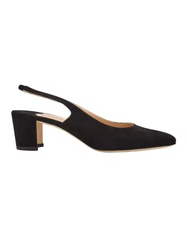 Manolo Blahnik 50mm Allurasa Suede Slingback Pump | Thumbnail 1