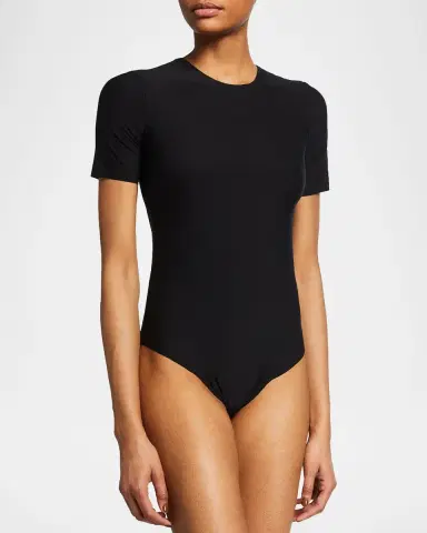 Commando Butter Short-Sleeve Crewneck Bodysuit | Thumbnail 2 Commando Butter Short-Sleeve Crewneck Bodysuit | Thumbnail 2