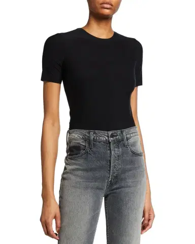 Commando Butter Short-Sleeve Crewneck Bodysuit | Thumbnail 1 Commando Butter Short-Sleeve Crewneck Bodysuit | Thumbnail 1