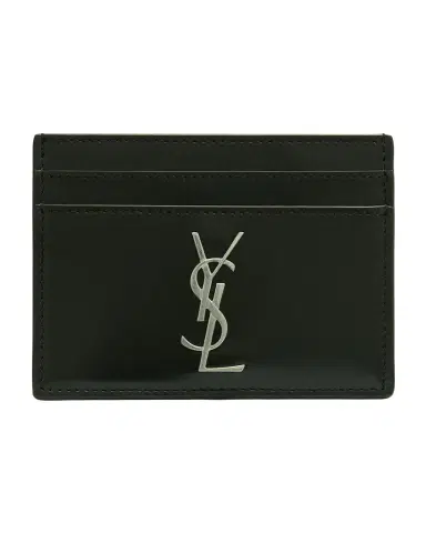 Saint Laurent Men's YSL Monogram Leather Card Case | Thumbnail 1 Saint Laurent Men's YSL Monogram Leather Card Case | Thumbnail 1