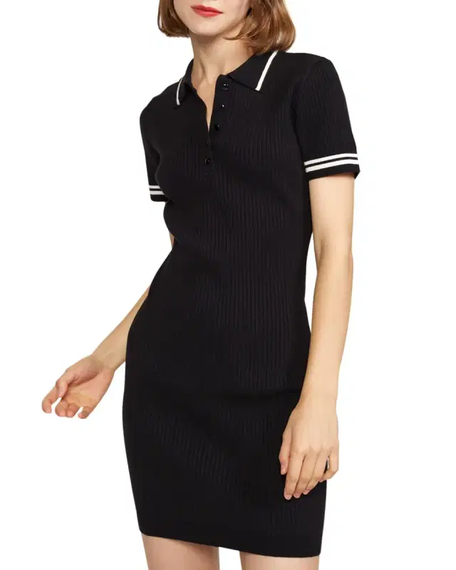 Rib-Knit Bodycon Mini Dress