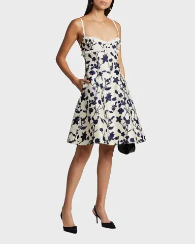 Manolo Blahnik Carolyne Suede Mid-Heel Slingback Pump | Thumbnail 3
