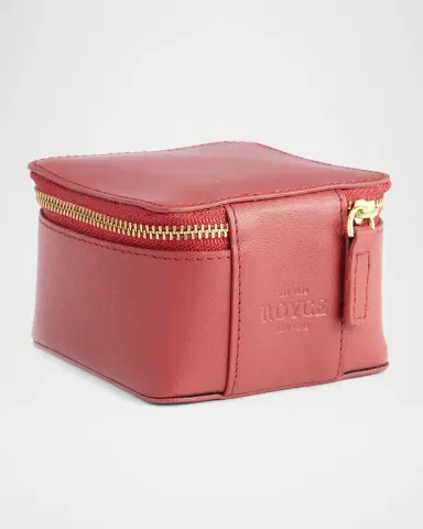 Royce New York Monogrammed Leather Jewelry Trinket Case, Personalized | Thumbnail 3 Royce New York Monogrammed Leather Jewelry Trinket Case, Personalized | Thumbnail 3