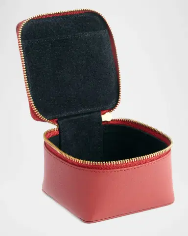 Royce New York Monogrammed Leather Jewelry Trinket Case, Personalized | Thumbnail 4 Royce New York Monogrammed Leather Jewelry Trinket Case, Personalized | Thumbnail 4