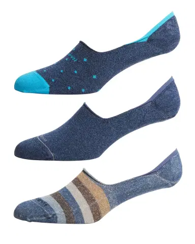 Marcoliani Men 's 3-Pack Invisible Socks | Thumbnail 1