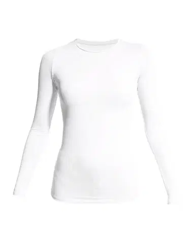 Majestic Filatures Soft Touch Flat-Edge Long-Sleeve Crewneck Top | Thumbnail 1