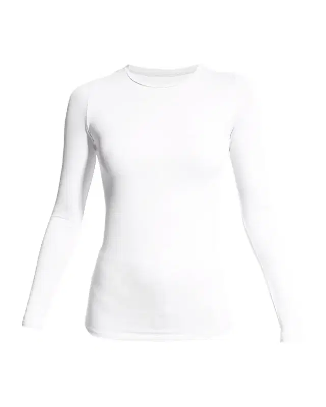 Majestic Filatures Soft Touch Flat-Edge Long-Sleeve Crewneck Top